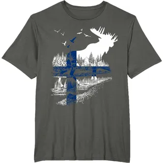 FINNLAND Fahne Flagge ELCH FINNLAND T-Shirt