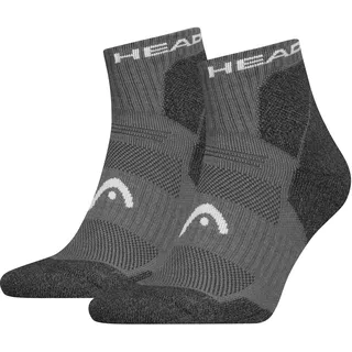 Head Kurzsocken »HEAD HIKING ALL CLIMATES QUARTER 2P«, (2er Pack), mit Logostickerei Head Grey 43-46