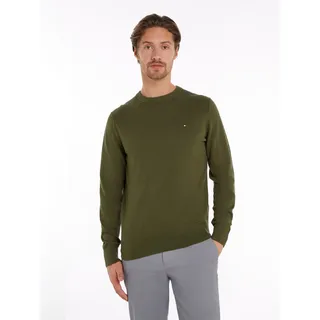 Tommy Hilfiger Herren, Pullover CREW Neck Regular Fit, Mehrfarbig (army Green), XXL