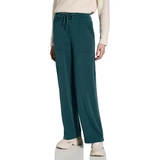 CECIL Damen B378556 Wide Leg Hose, Petrol Green, L / 30L EU