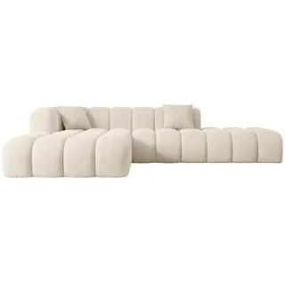 altdecor Ecksofa, Beige, Textil, 6-Sitzer, L-Form, Ottomane links, 289x176 cm, Wohnzimmer, Sofas - Couches, Wohnlandschaften, Ecksofas