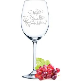 GRAVURZEILE Leonardo Weinglas mit Gravur - Schere, Stein, mehr Wein?! - Lustige Geschenke mit Spruch für Männer & Frauen - Geeignet für Rotwein, Weißwein & Aperol - Geschenk zum Geburtstag