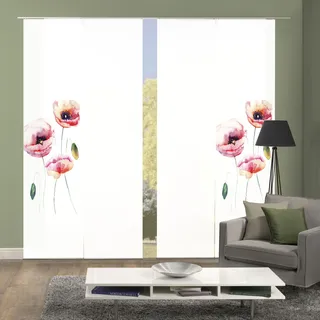 HOME WOHNIDEEN »VALMUE« Paneelwagen 4 Stk. tlg. Schiebevorhang Digi 4er Set VALMUE,