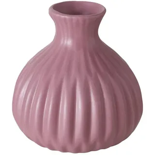 Boltze Home Vase Porzellan Esko 12 cm , Altrosa , Keramik , 12 cm , Dekoration, Vasen, Keramikvasen