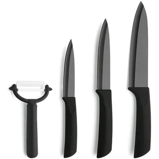 Amefa AUENTHAL Keramikmesser Set 4-tlg. 4 x Keramik Schwarz/Mehrfarbig
