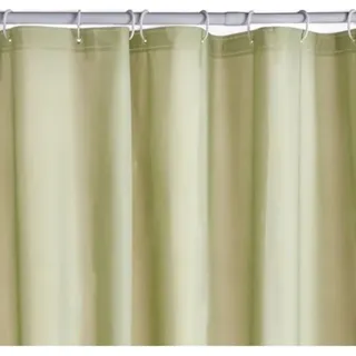 Duschvorhang gewaffelt Green PEVA 180 x 200 cm mit 12 Haken, Utility - Grün