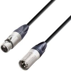 Bild AH Cables KM10FMBLK XLR Verbindungskabel [1x XLR-Buchse - 1x XLR-Stecker] 10.00m Schwarz
