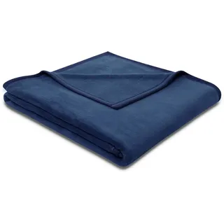 Biederlack Wohndecke Cotton Sense, aus 100% Baumwolle, blau