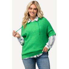 Große Größen Pullover, Damen, türkis, Größe: 46/48, Synthetische Fasern/Polyester, Ulla Popken