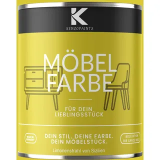 Kenzopaints 750ml Möbelfarbe Möbellack - Limettenstrahl von Sizilien - Gelb