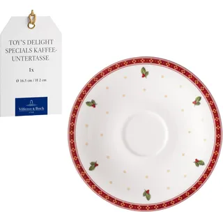 Villeroy & Boch Toy's Delight Specials Kaffee-Untertasse – 16,7 cm Bunt, Spülmaschinenfest, Mikrowellensicher, Untertasse, Kaffeuntertasse Weihnachten, Geschirr, Weihnachtsgeschirr Toys, Premium Porzellan