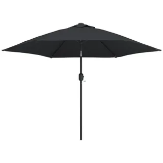 vidaXL Sonnenschirm mit Metall-Mast 300 cm Schwarz - Schwarz