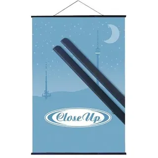 Close Up Kunststoff Posterleisten schwarz (61 cm) Poster-Aufhänger, Posterschienen, Plakatleisten, Klemmschienen (24 inch)