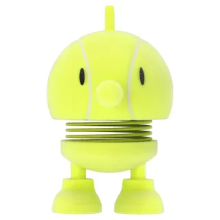 Hoptimist Tennis Bumble, Tennis Zubehör, Deko & Glücksbringer, Lustiges Gadget oder Geschenk für Tennisliebhaber & Fans, Höhe 7,6 cm, Durchm. 5,8 cm