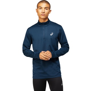 Asics Core 1/2 Zip Winter Top 2011C347-400, Mens longsleevy, Navy, M EU