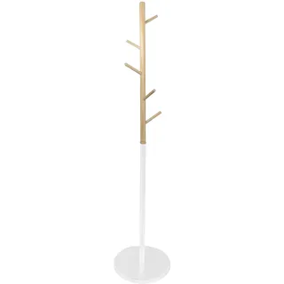 HOME DECO FACTORY HD6223 Miko Kleiderständer, 180 cm, Möbel, für Kleidung, sonstiges Holz, Weiß