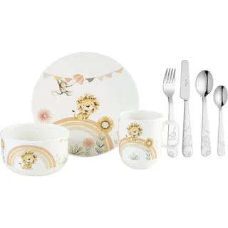 Villeroy & Boch Kindergeschirrset , Multicolor , Metall, Keramik , 7-teilig , Tier , 13.5x24x26.5 cm , hitzebeständig, lebensmittelecht , Füttern, Kindergeschirr & Kinderbesteck