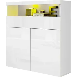otto home Highboard 100 x 121,5 x 40 cm weiß