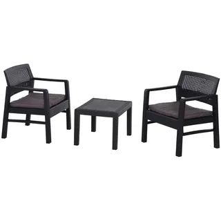 PROGARDEN Kraka Set 3-tlg. Anthrazit