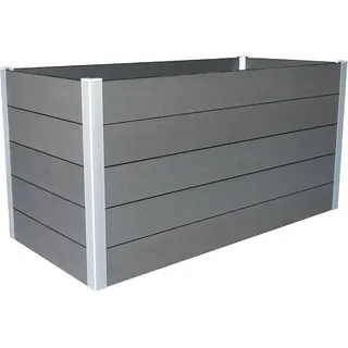 WPC Hochbeet Hellgrau 75 cm x 150 cm x 70 cm