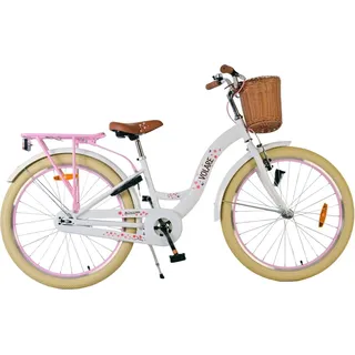 Volare Blossom Kinderfahrrad - Mädchen - 24 Zoll - Weiß - Weiß