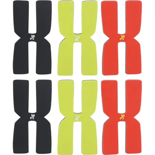 6pcs badminton Balance Stück H Typ Silikonschläger Kopfgewichtsfilm Zubehör