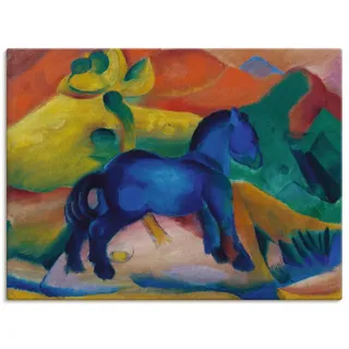 ARTland Leinwandbild Blaues Pferdchen Kinderbild. 1912. Größe: 80x60 cm