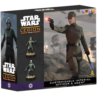 Asmodee Asmodee, Star Wars: Legion – Customizable Imperial Officer & Agent, Erweiterung, Atomic Mass Games, Tabletop, 2 Spieler, 14+ Jahre, 120-180 Minuten, Deutsch, Mehrsprachig