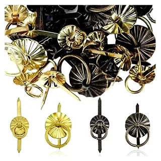Metallklammern mit Zugringen, klein, dekorative Papierbefestigungen für Basteln, Scrapbooking, Handwerk, Dekoration, Schmuckkästchen, Zubehör, 40 Stück