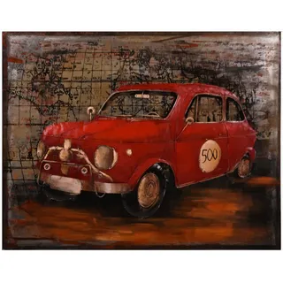 Metallbild , Multicolor , Metall , rechteckig , 100x80x7 cm , 3D-Effekt, einfache und schnelle Anbringung , Bilder & Rahmen, Bilder, Holz & Metallbilder