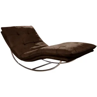 W.Schillig Relaxliege daily dreams Polyester 95 x 85 x 169 cm Braun mit Kissen