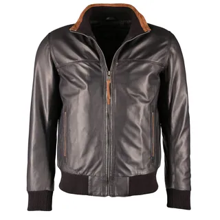 Blouson JCC "Lederjacke 40675", Herren, Gr. 54, blau, Obermaterial: 100% Lammnappaleder LANA. Futter: 100% Baumwolle CO., Jacken Blouson
