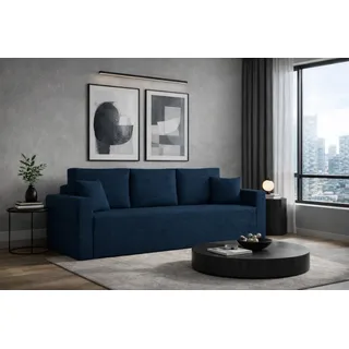 Kaiser Möbel Modernes Sofa ZOOM mit Schlaffunktion Blau - Blau
