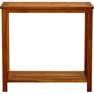 vidaXL Garten-Konsolentisch 80x35x75 cm Massivholz Akazie - Braun