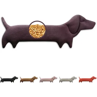Leschi Körnerkissen für Mikrowelle (52x20 cm), aus 100% Bio Baumwolle und Bio Weizen, Hund Lila, Wärmekissen, Nackenwärmer ideal als Wärmespender und bei Verspannungen an Nacken Schulter Hals Rücken