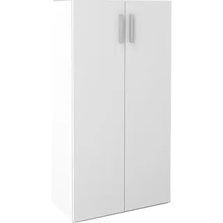 nabbi Regal zweitüriger Schrank Johnson SU-600/1152-2D - Weiß - Weiß