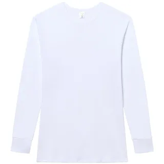 Nur Die Thermo Longsleeve Unterhemd mit Rundhalsausschnitt – 100% Baumwolle mit Fleece-Innenseite – Atmungsaktiv, warm, weich & bequem für kalte Tage, Winter & Outdoor Herren