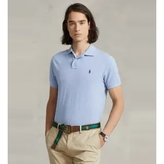 Polo Ralph Lauren für Herren. 710548797013 Piqué-Poloshirt in schmaler Passform hellblau (XL), Lässig, Baumwolle, Kurzarm