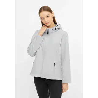 Outdoorjacke BENCH. "643185", Damen, Gr. 40, grau (micro chip), Web, Obermaterial: 100% Polyester, unifarben, Jacken Outdoorjacke