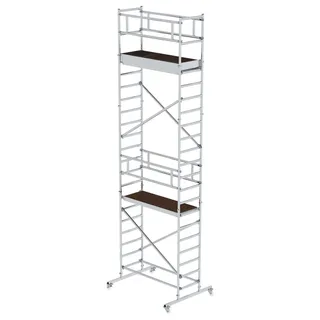Günzburger Steigtechnik Standard-Rollgerüst 0,75 x 1,8 m Plattformhöhe 5,2 m - 166520