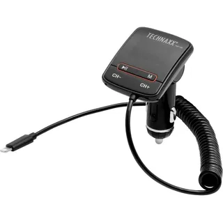Technaxx FMT700 FM-Transmitter mit Lade-/Musikwiedergabefunktion, iPhone Ladegerät, 4546