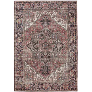 benuta Vintage-Teppich, Mehrfarbig, Beige, Kunststoff, Vintage, Rechteckig , im Style: Elegant, Retro - Pflegeleicht für Wohnzimmer Schlafzimmer