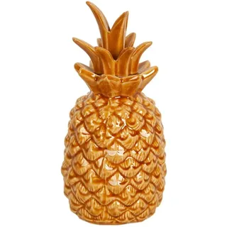 Romimex Dekorative Figur Senf, Keramik, Ananas, 11 x 23 x 11 cm