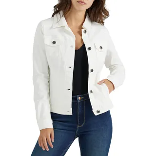 Wrangler Authentics Stretch-Jeansjacke für Damen, Cremeweiß, M