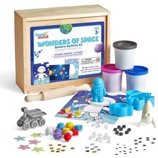 Learning Resources Sensorik-Aktivitätsset „Die Wunder des Weltraums“, Sensorik-Spielzeug für Spielsachen zum Training des feinmotorischen Geschicks, Weltraum Spielzeug, Montessori Spielzeug, ab 3+