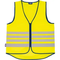 ABUS Warnweste Lumino Reflex Vest - Sicherheitsweste für bessere Sichtbarkeit bei Tag und Nacht - für Erwachsene - mit Reißverschluss - Größe XXL, Gelb