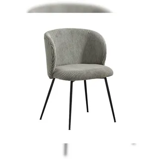KAWOLA Stuhl LENA Esszimmerstuhl Cord grau