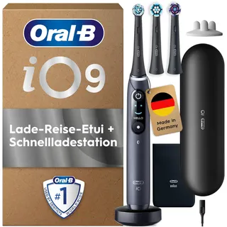 iO Series 9 Plus Edition Black Onyx + Aufsteckbürsten 3 St.