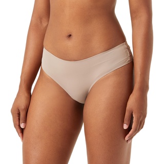 Triumph Damen Lovely Micro Brazilian String Briefs, CAFE LATTE, L