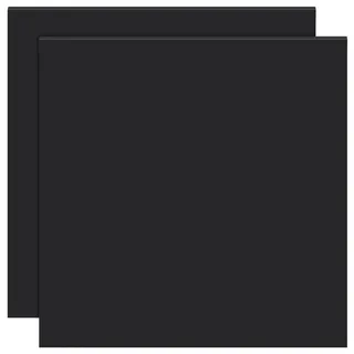BENECREAT 2 Stück Schwarze Silikonmatten, 30 x 30cm Silikon-Tischsets Silikon-Arbeitsplattenschutz für Tischschutz, hitzebeständiges Pad, 2mm dick